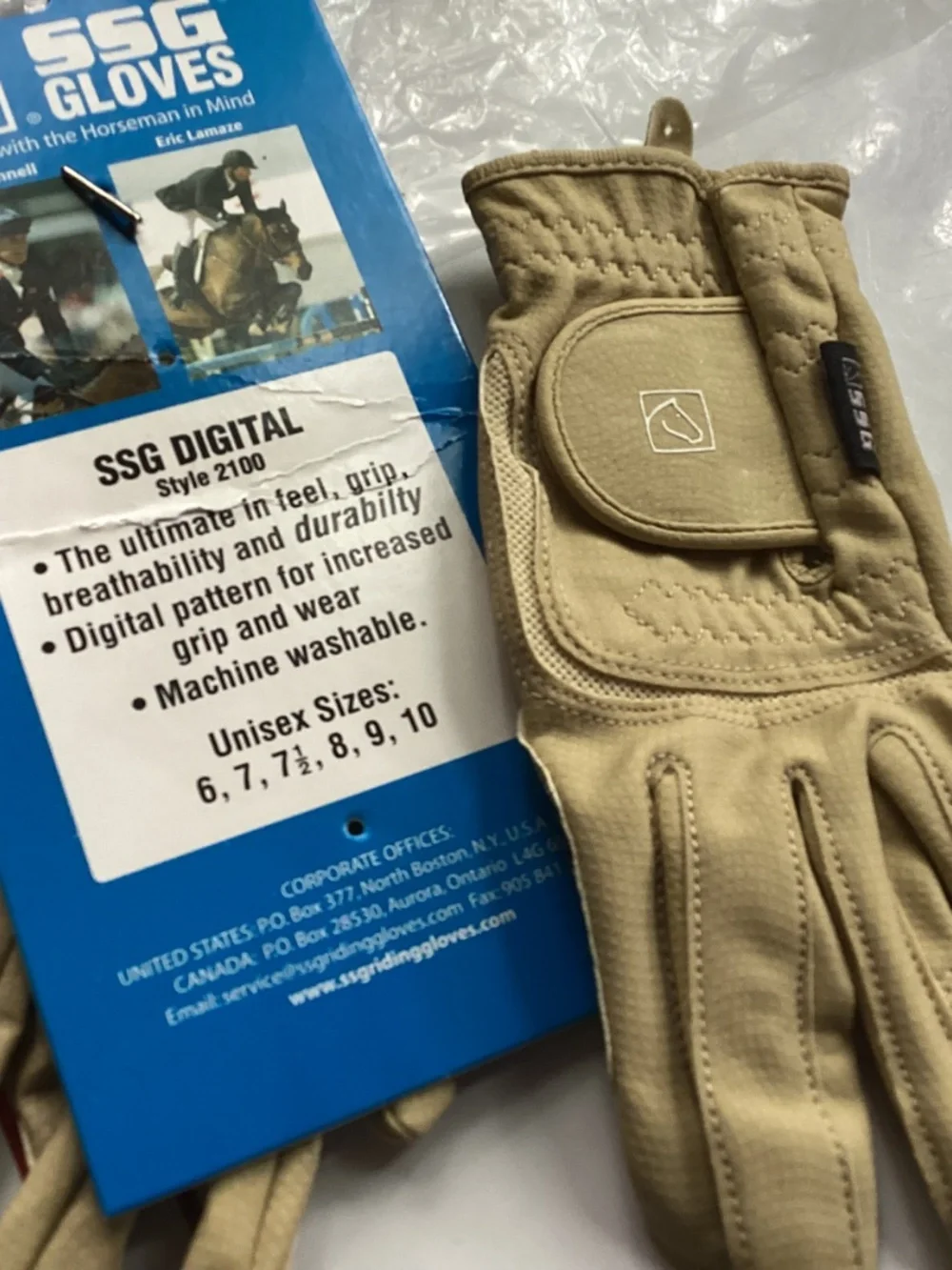 Equestrian riding gloves small new